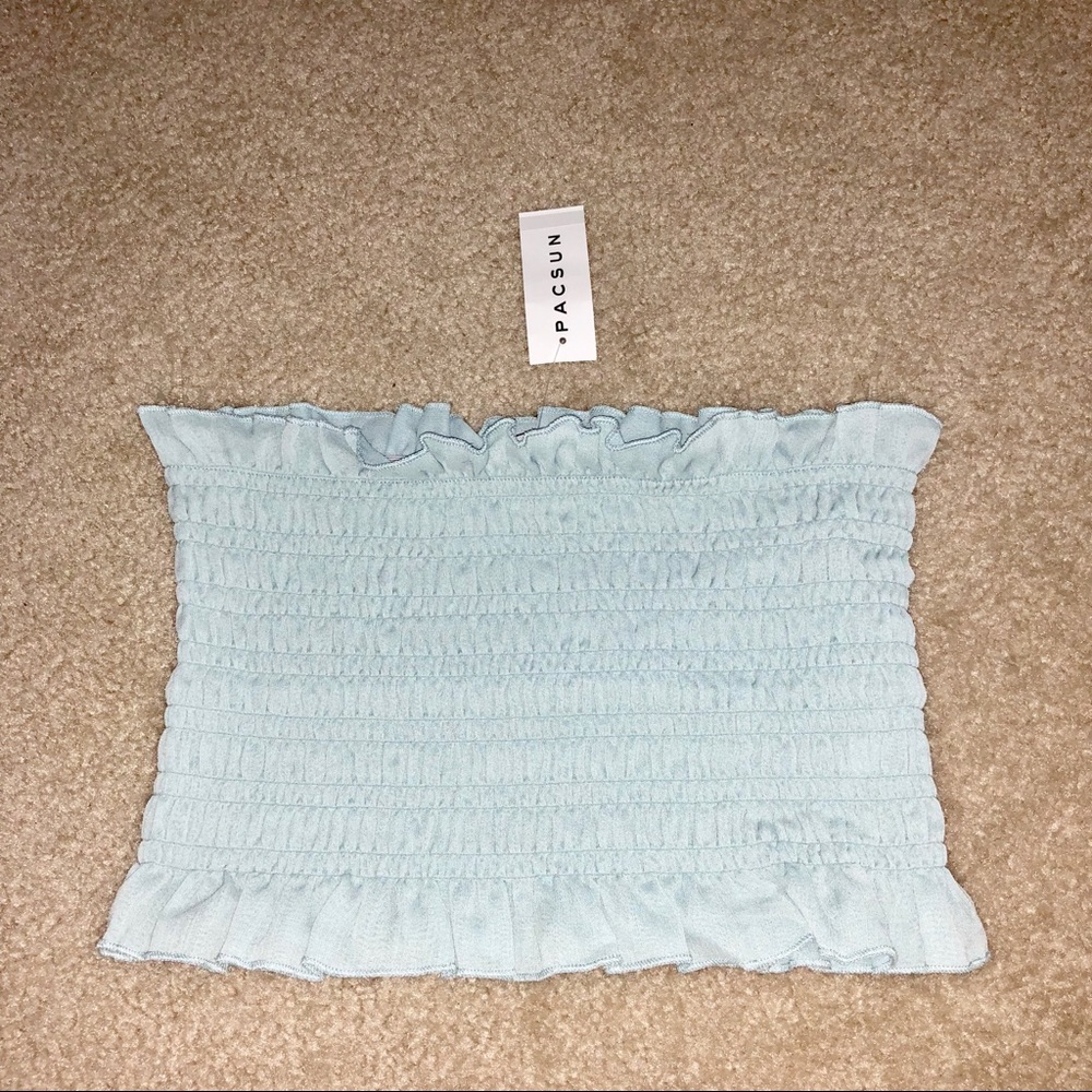 Blue tube top